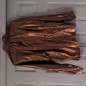Metallic women's dress shirt